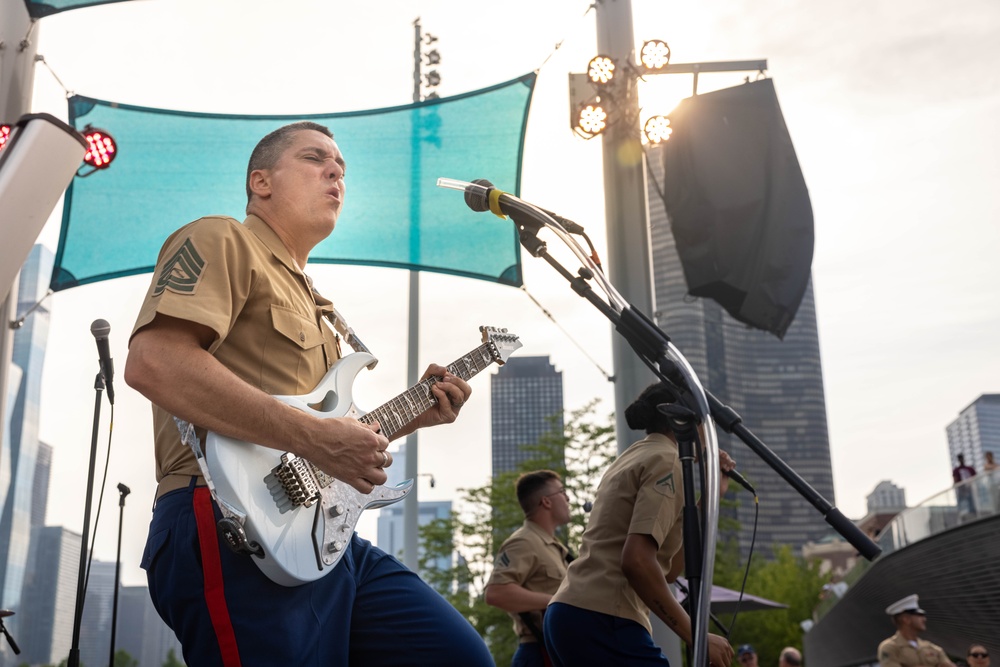 Quantico Marine Rock Band at Chicago Marine Week 2025
