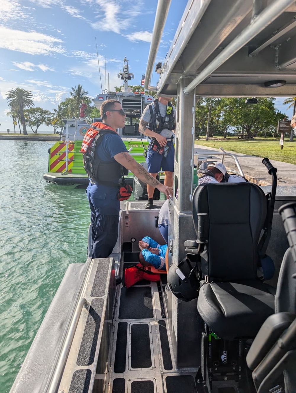 Coast Guard Rescues Man Struck by Boat Propeller Near Elliott Key