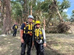 U.S. Army 1st Lt. Emily Ake returns to hometown to assist with search, recovery efforts