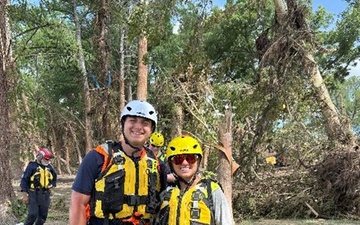 U.S. Army 1st Lt. Emily Ake returns to hometown to assist with search, recovery efforts