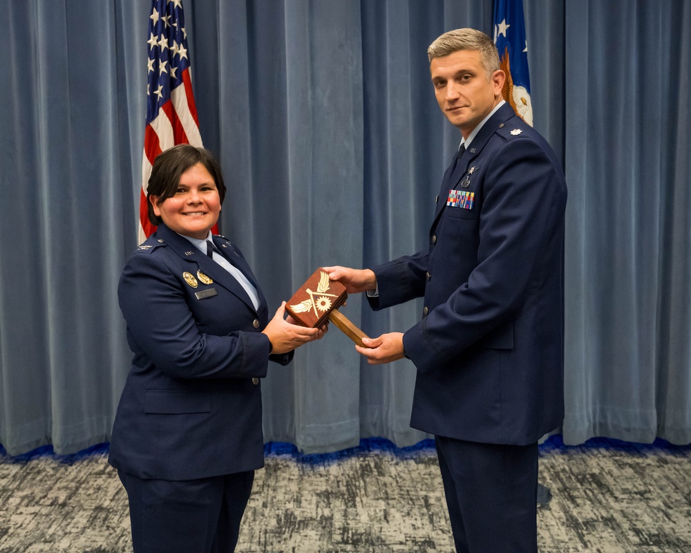 Lt Col Tyler Hough Assumes Command as the Materiel Leader of the Enterprise Logistics Systems Civil Engineering Division
