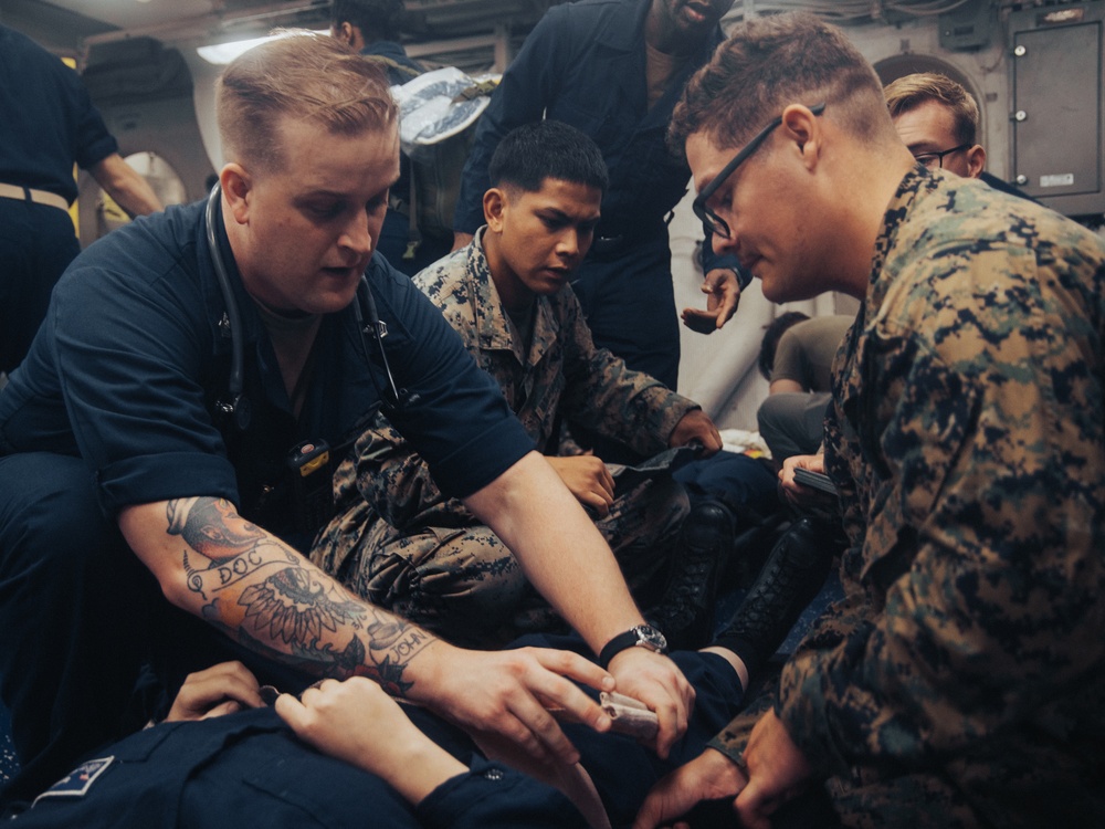 22nd MEU(SOC) | Mass Casualty Drill During COMPTUEX