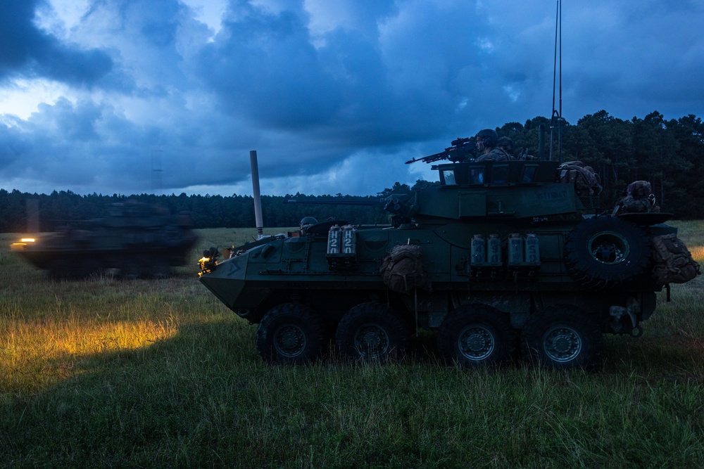 22nd MEU(SOC) | 2nd LAR Conducts Amphibious Assault During COMPTUEX
