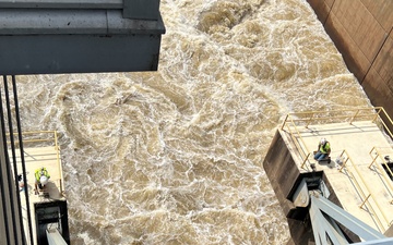 Engineers, lake office staff leverage high water, creativity to GOCI Hugo Dam