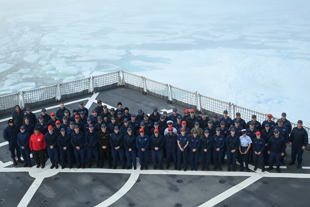 U.S. Coast Guard Cutter Healy arrives in the Arctic to conduct operational ice testing