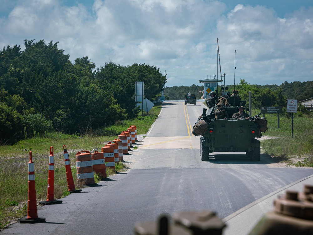 22nd MEU(SOC) | LAR Conducts Amphibious Assault During COMPTUEX