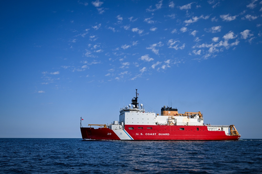 U.S. Coast Guard Cutter Healy arrives in the Arctic to conduct operational ice testing