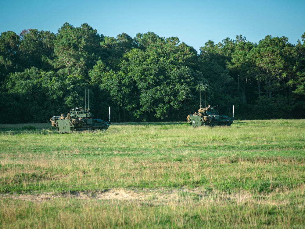22nd MEU(SOC) | LAR Conducts Amphibious Assault During COMPTUEX