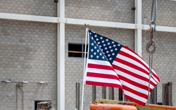 MCAS Miramar and Harper Construction participate in a Topping Out Ceremony