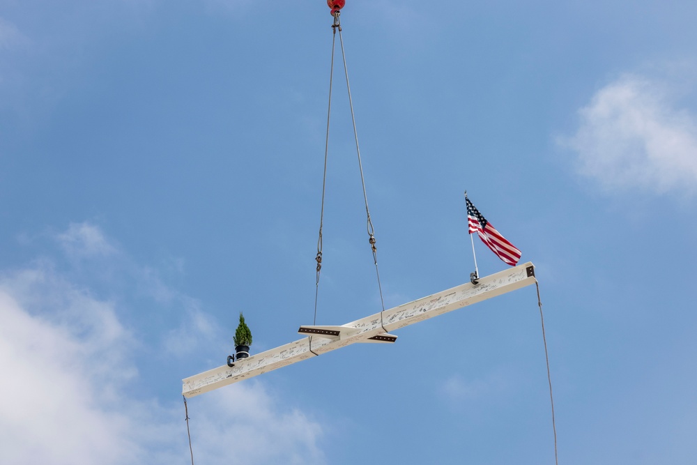MCAS Miramar and Harper Construction participate in a Topping Out Ceremony