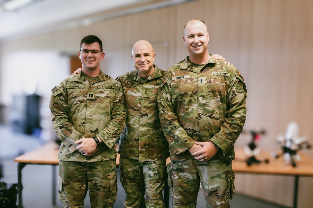 Army National Guard Director Honors Task Force Saber Troops Supporting JMTG-U Mission