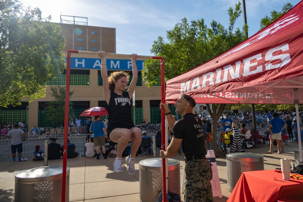 RS OKC Marines attend OKC Thunder Champions Parade