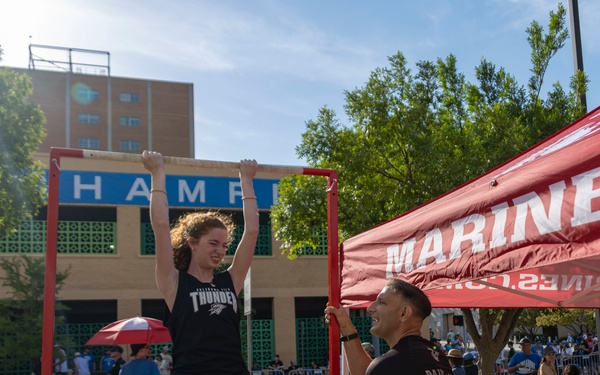 RS OKC Marines attend OKC Thunder Champions Parade