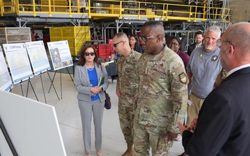 Air Force Sustainment Center command team tours Warner Robins Air Logistics Complex