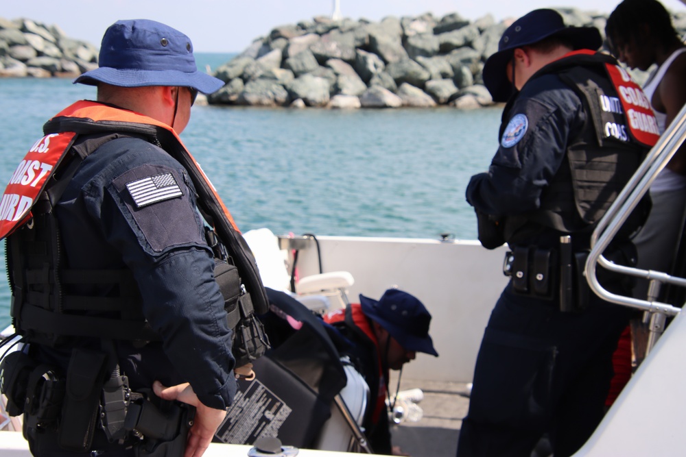 U.S. Coast Guard participates in Operation Dry Water in Chicago, Illinois
