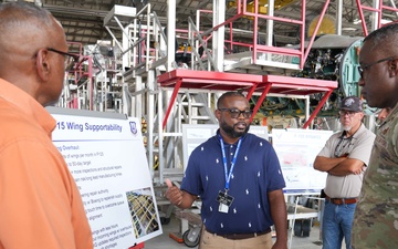 Air Force Sustainment Center command team tours Warner Robins Air Logistics Complex