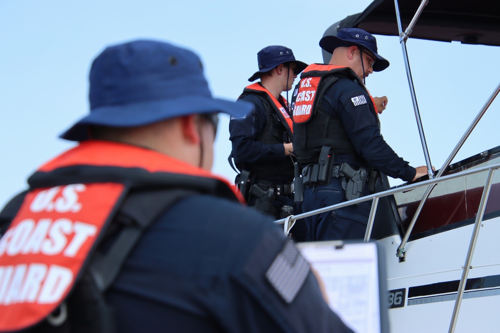 U.S. Coast Guard participates in Operation Dry Water in Chicago, Illinois