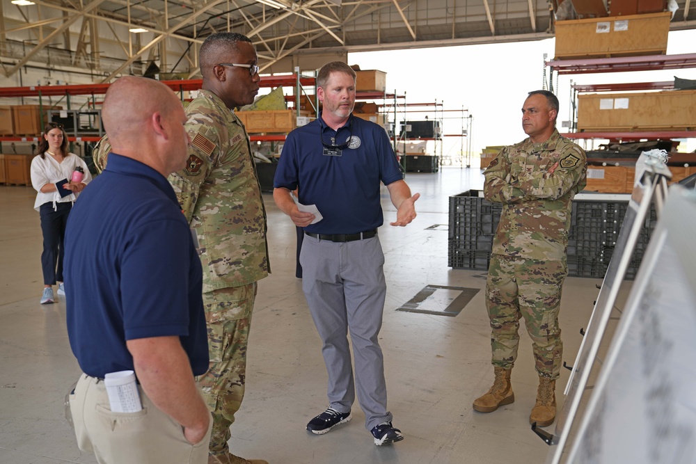 Air Force Sustainment Center command team tours Warner Robins Air Logistics Complex