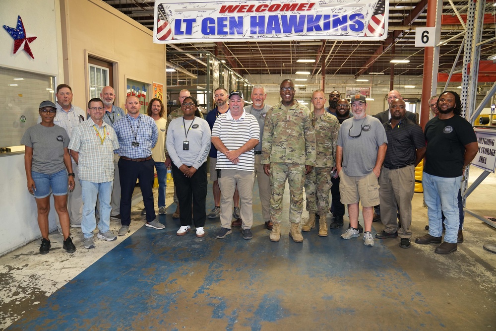 Air Force Sustainment Center command team tours Warner Robins Air Logistics Complex