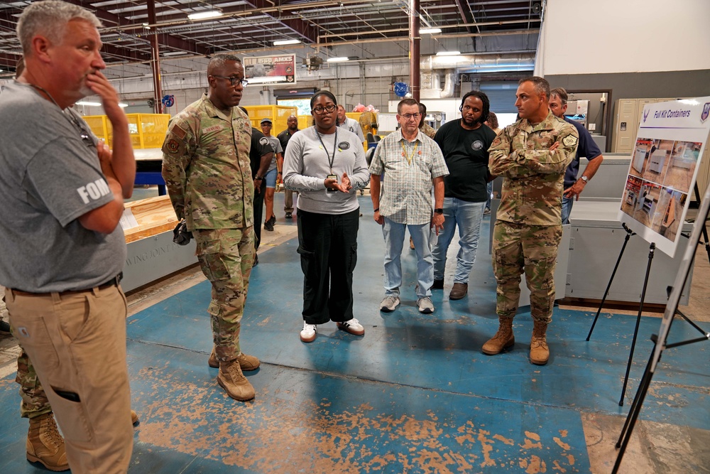 Air Force Sustainment Center command team tours Warner Robins Air Logistics Complex