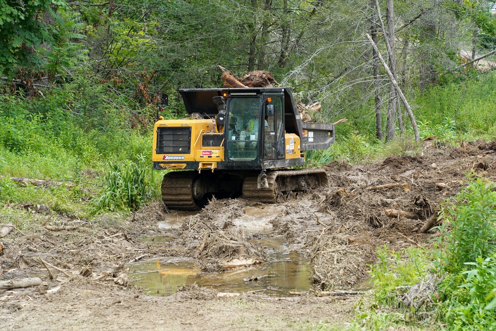 Waterway debris removal continues in Mitchell County, North Carolina