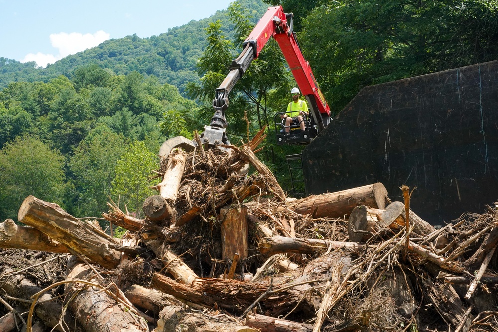 Waterway debris removal continues in Mitchell County, North Carolina