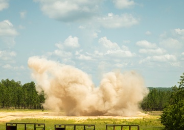 1222nd Engineer Company conducts claymore and linear charge detonation