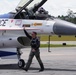 F-16 Viper Demonstration Team meets spectators at F-AIR Colombia 2025