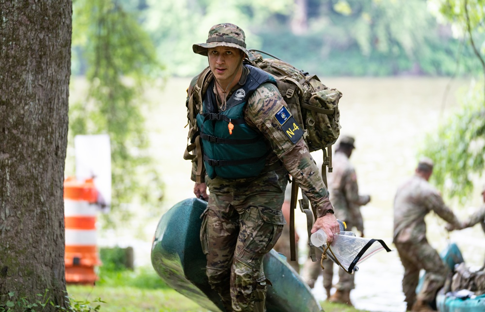 Staff Sgt. Brandon M. Byrne participates in the River Operations exercise-2025 National Best Warrior
