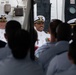 The U.S. Coast Guard Cutter Hamilton conducts change of command ceremony