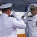 The U.S. Coast Guard Cutter Hamilton conducts change of command ceremony