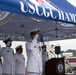 The U.S. Coast Guard Cutter Hamilton conducts change of command ceremony