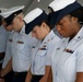 The U.S. Coast Guard Cutter Hamilton conducts change of command ceremony