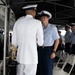 The U.S. Coast Guard Cutter Hamilton conducts change of command ceremony