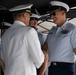 The U.S. Coast Guard Cutter Hamilton conducts change of command ceremony