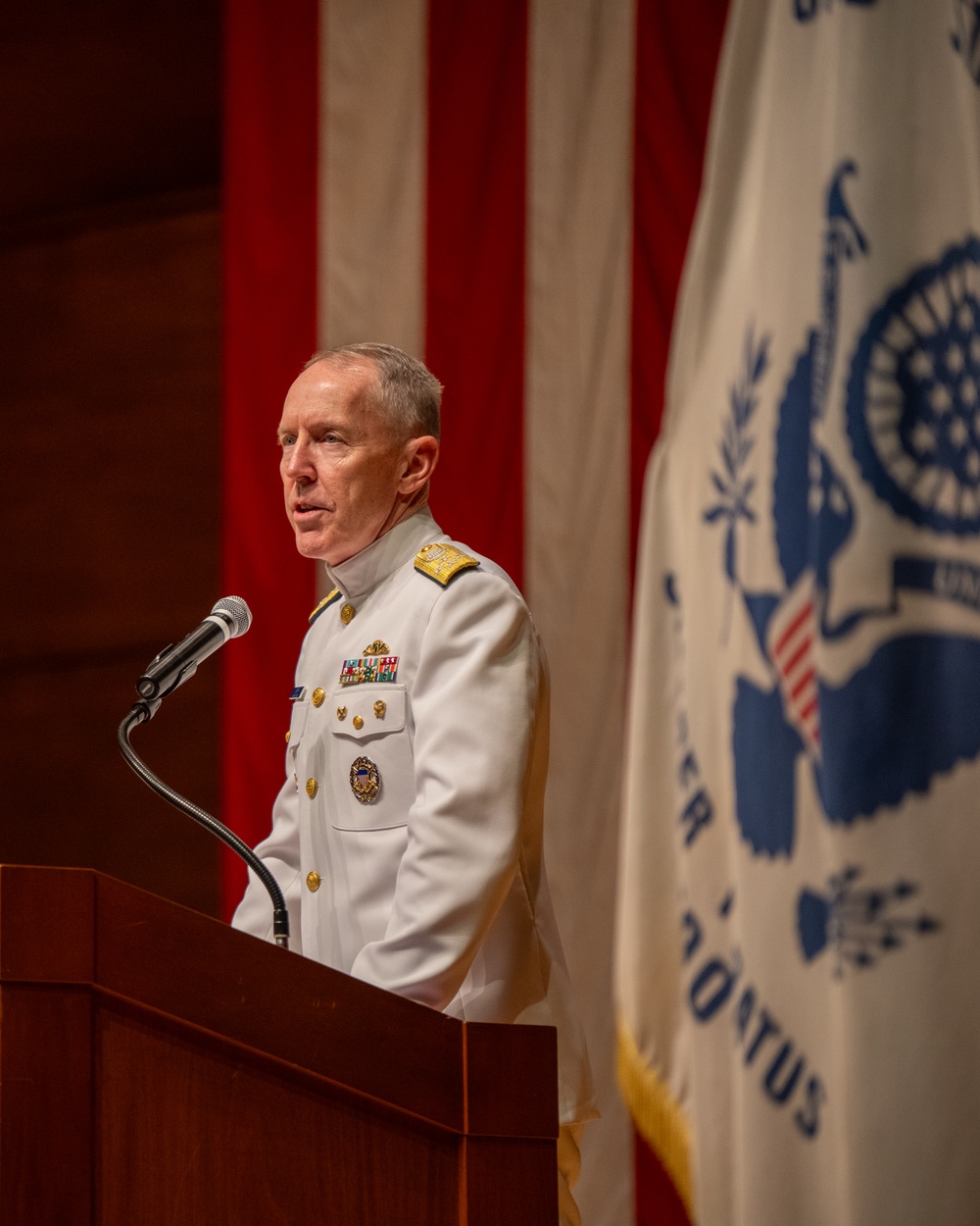 U.S. Coast Guard Academy holds change of command ceremony