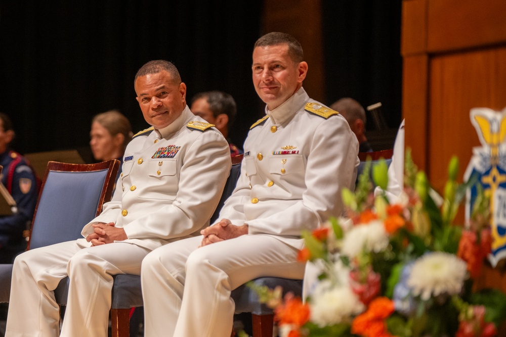 U.S. Coast Guard Academy holds change of command ceremony