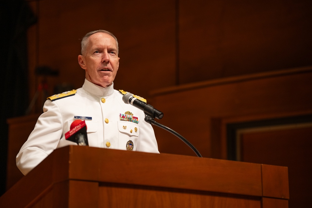 U.S. Coast Guard Academy holds change of command ceremony
