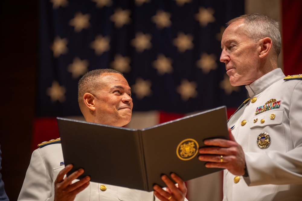 U.S. Coast Guard Academy holds change of command ceremony