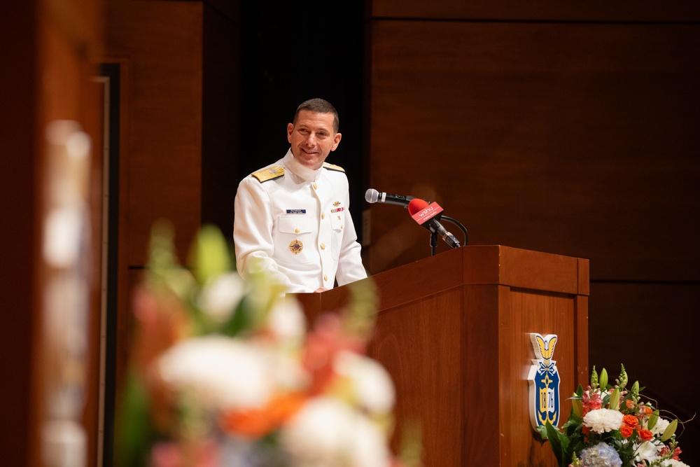 U.S. Coast Guard Academy holds change of command ceremony