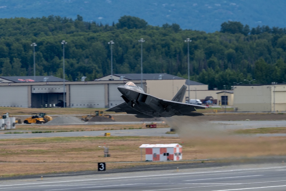 JBER F-22 Raptors depart in support of REFORPAC