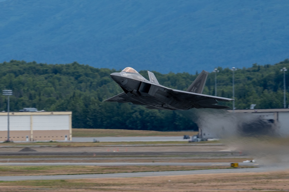 JBER F-22 Raptors depart in support of REFORPAC