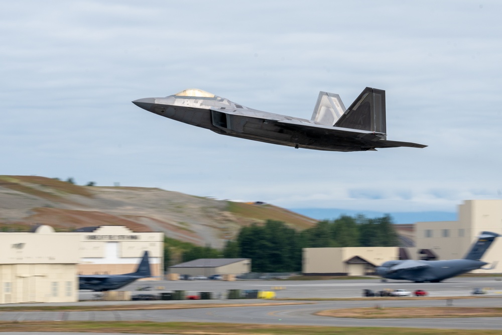 JBER F-22 Raptors depart in support of REFORPAC