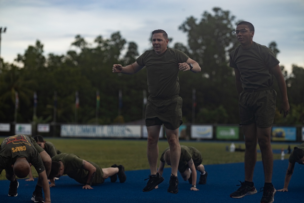 Koa Moana 25 Marines Conduct PT