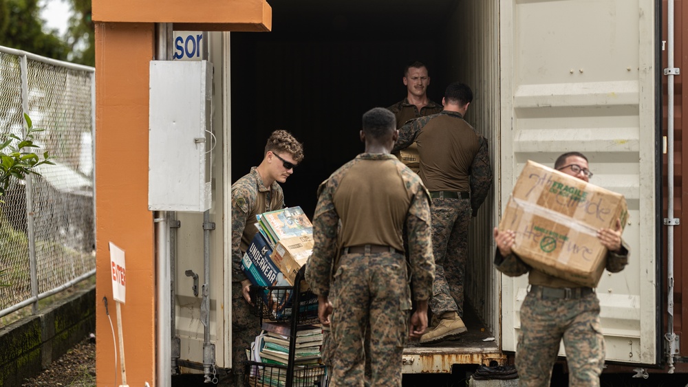 Koa Moana 25 Marines Help Reorganize Classrooms after Pacific Mini Games