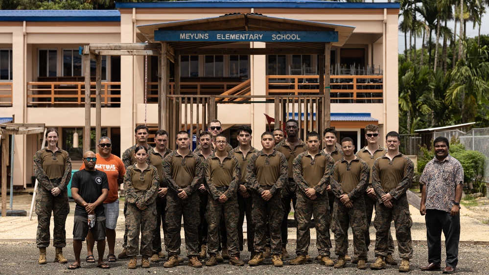 Koa Moana 25 Marines Help Reorganize Classrooms after Pacific Mini Games