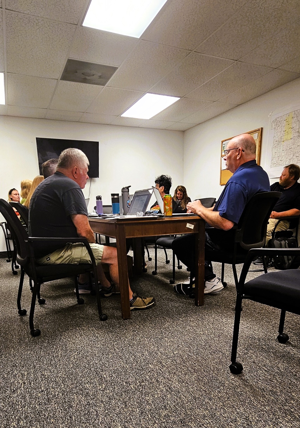 McCoy team members participate in July 2025 meeting of local county natural resources, extension committee, share ongoing efforts