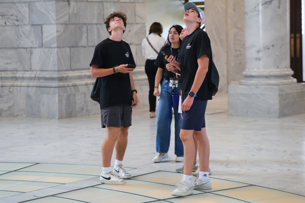 Freedom Academy 2025 delegates visit the Utah State Capitol