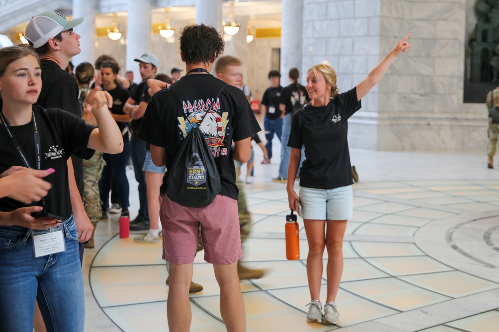 Freedom Academy 2025 delegates visit the Utah State Capitol