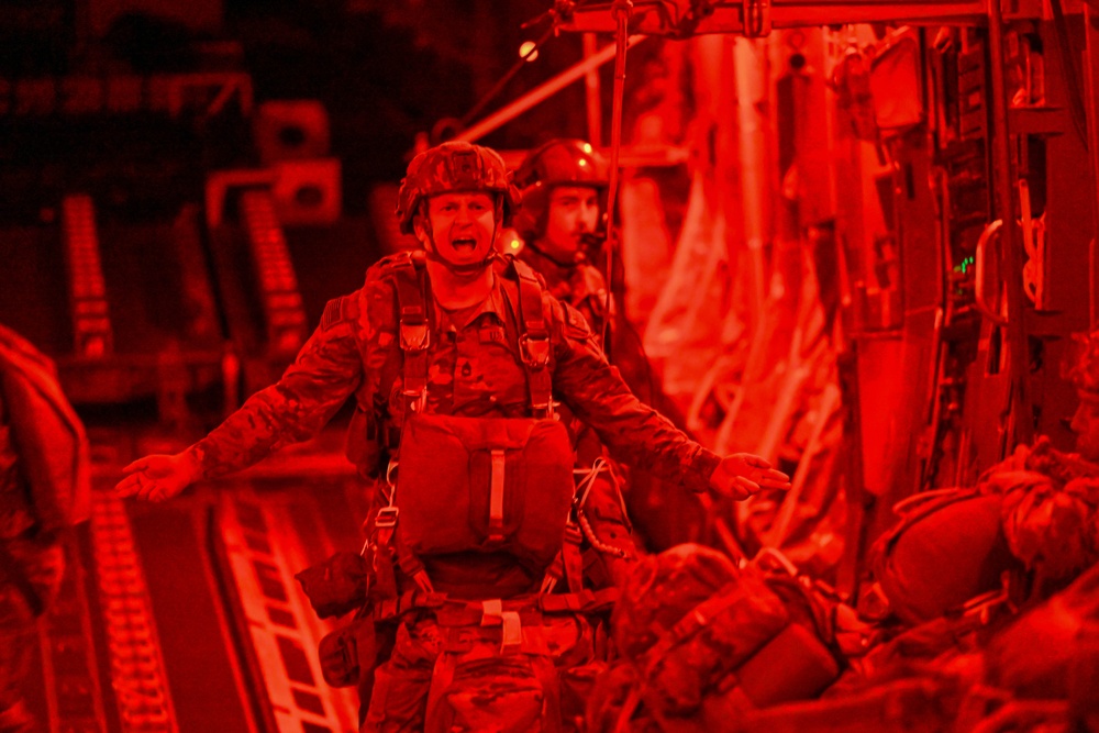 U.S. Soldiers jump in support of exercise Talisman Sabre 25